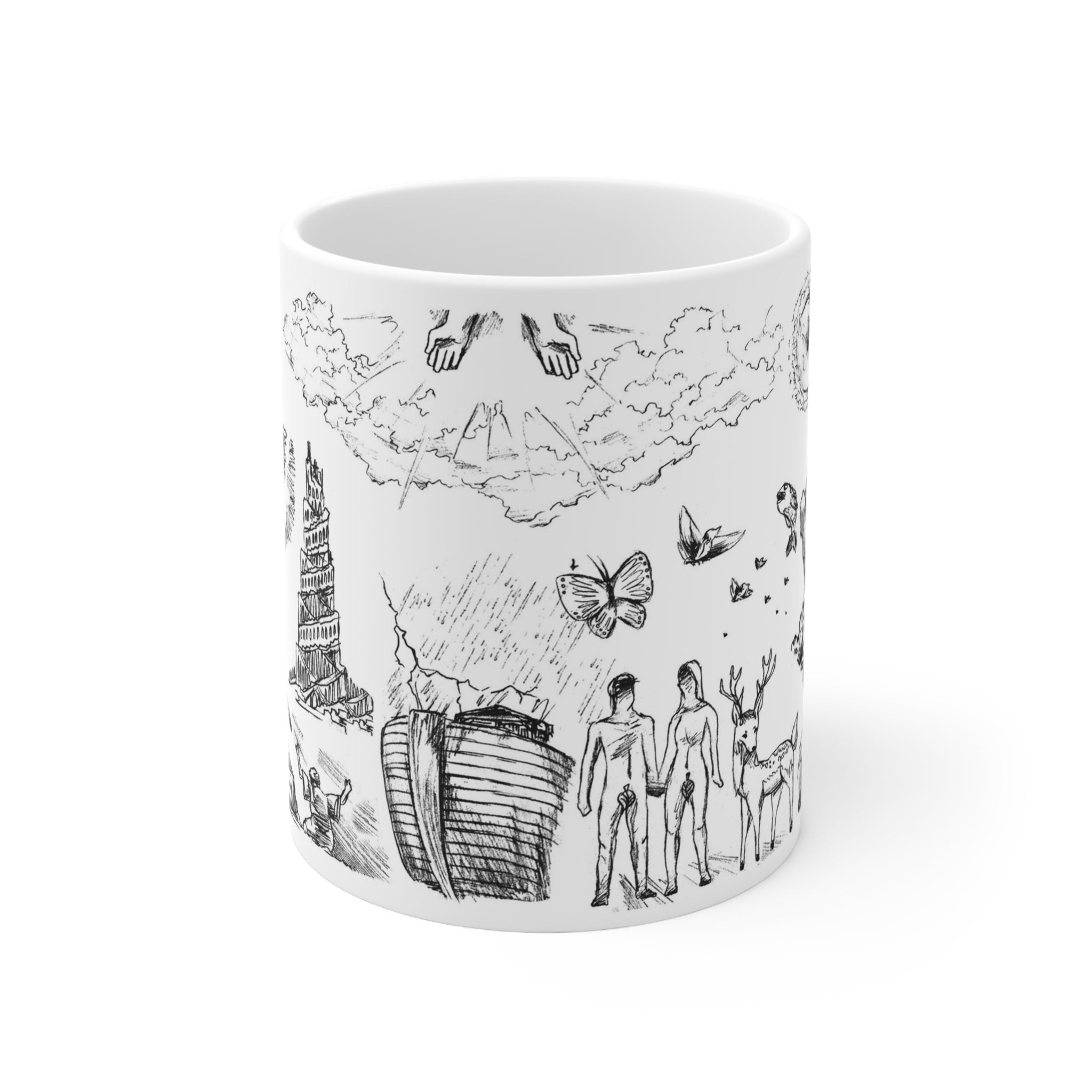 Genesis Mug Black and White 11oz