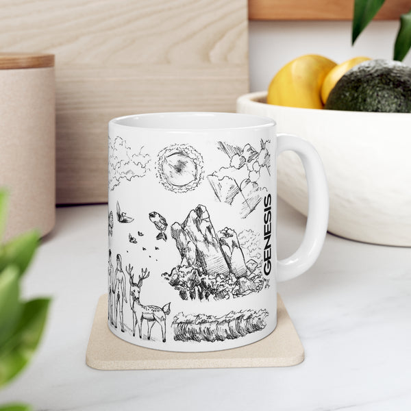 Genesis Mug Black and White 11oz